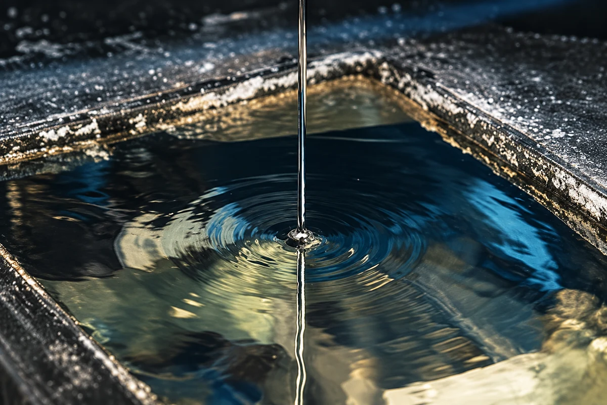 Wire in an electroplating bath