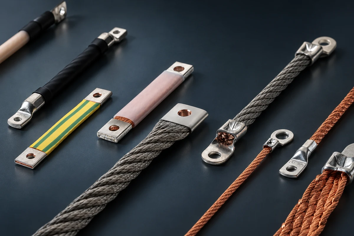 Assembled flexible copper connectors with various terminals